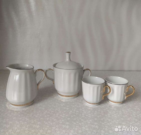 Кофейный сервиз фарфор, бутыль СССР