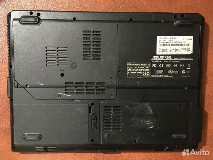 Ноутбук Asus на запчасти