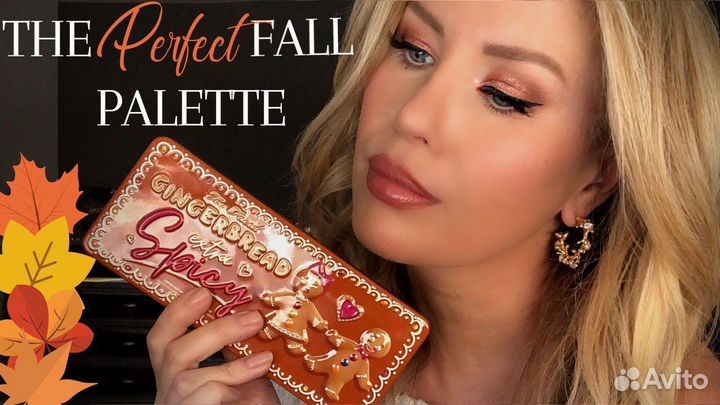 Палетка теней too faced gingerbread extra spicy