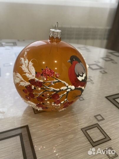 Стеклянный шар ручная роспись