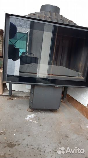 Каминная топка с теплообменником