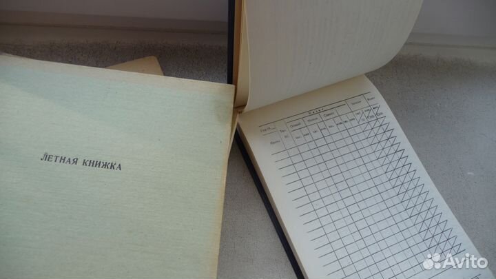 Летная книжка советского образца.форма действующая