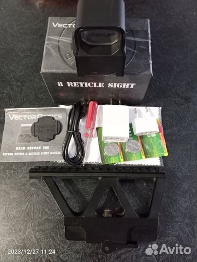 Продам коллиматорный прицел+кронштейн