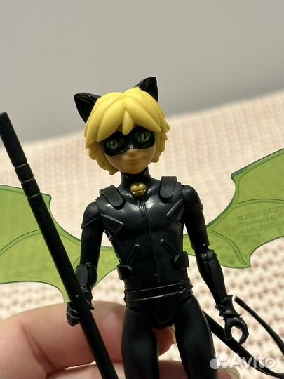 Кукла Супер Кот (Кот Нуар) 12 см + киндеры