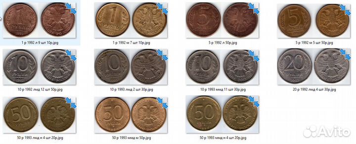 Монеты молодая россия