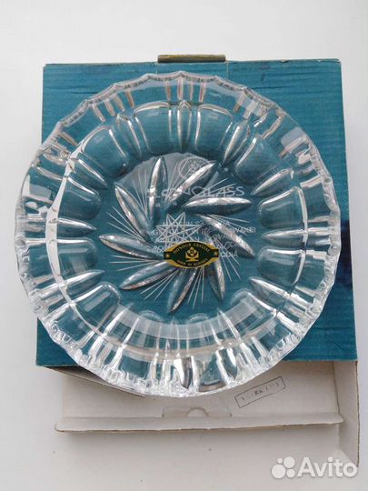Пепельница хрусталь винтаж bohemia Crystal