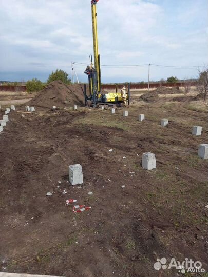 Жб сваи / Реконструкция фундамента / Забивные сваи