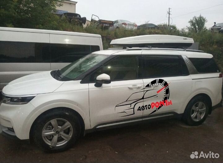 Автобокс Kia Carnival 2021г белый глянец