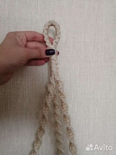 Подвес макраме для кашпо