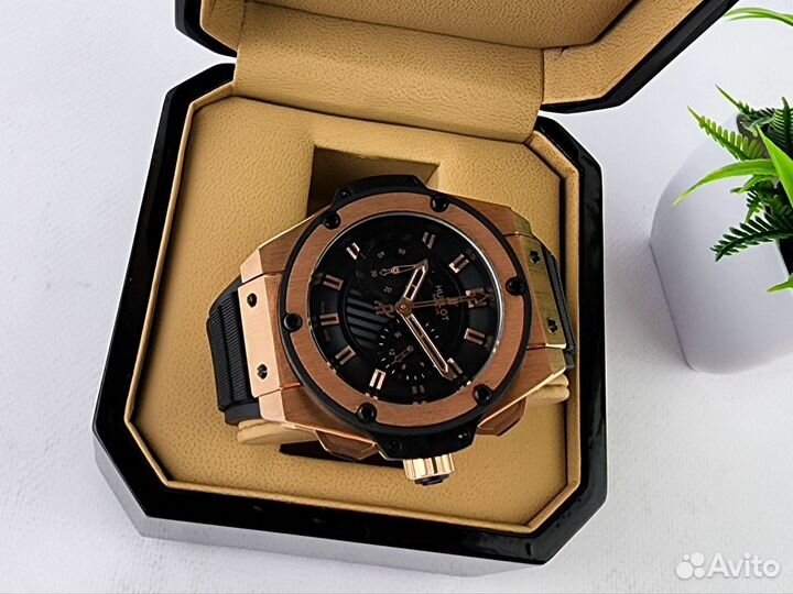 Бомбезные мужские часы Hublot King Power