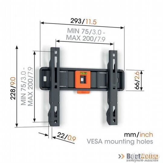 Кронштейн для тв vogel'S TVM 1203 чёрный