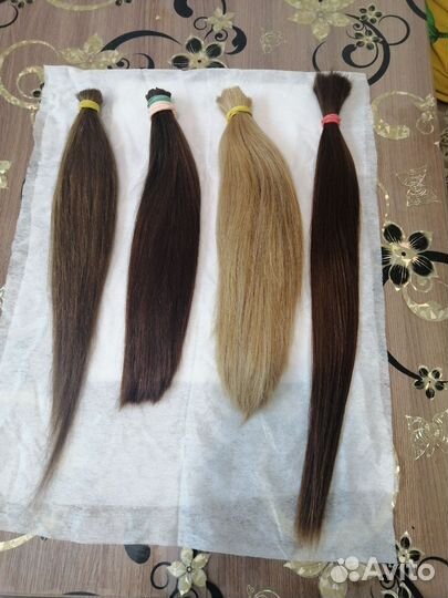 Волосы натуральные срез
