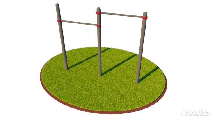 T-002 Турник классический двойной D76 Металл