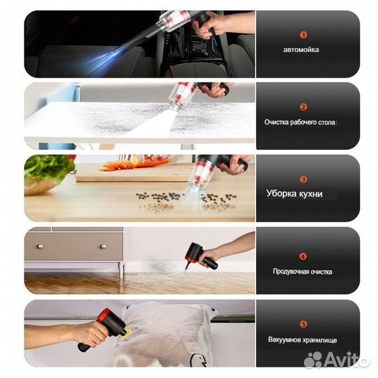 Новый беспроводной пылесос 8000 Па vvosai