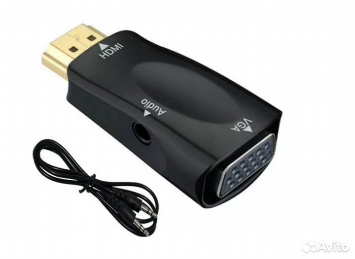 Переходник адаптер hdmi to VGA со звуком