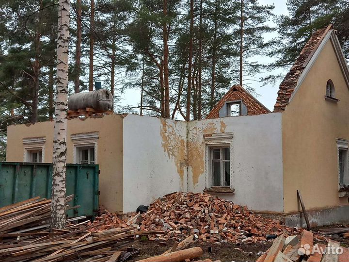 Демонтажные работы, снос, демонтаж, разбор