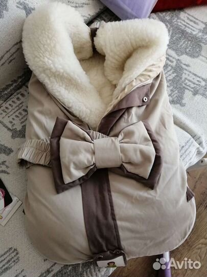 Зимний конверт в коляску и автолюльку