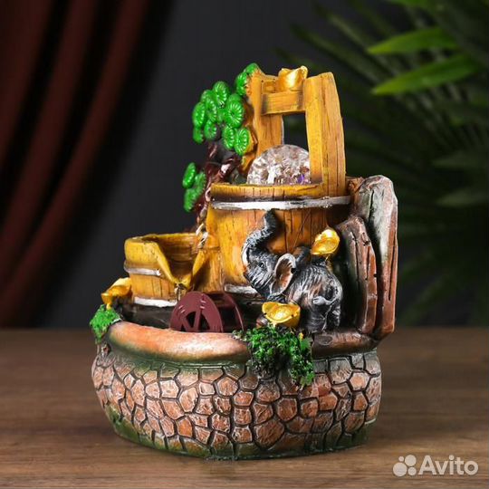 Фонтан настольный полистоун от сети 'Водяная мельн