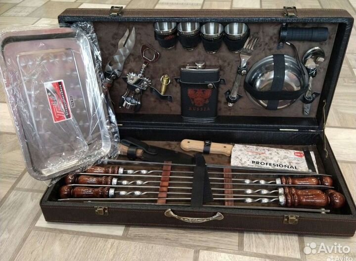 Шашлычный набор для пикника в кейсе