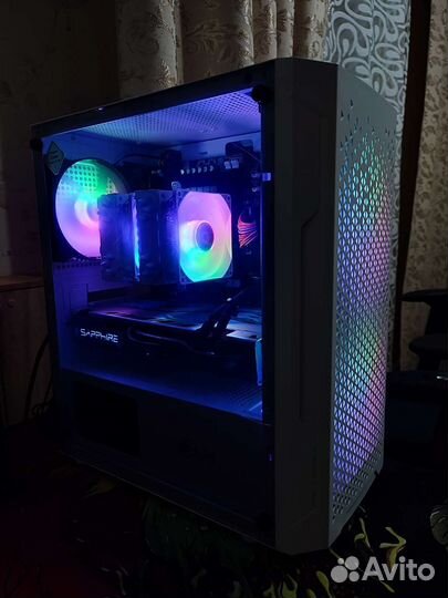 Белый игровой компьютер Intel 12ядер/Ddr4 16gb/Ssd