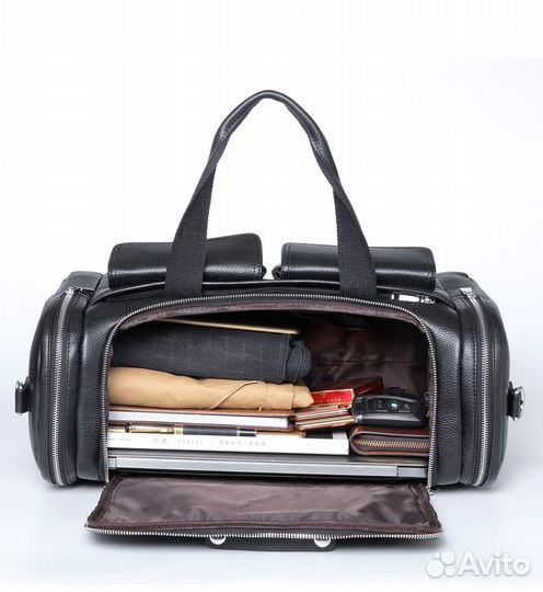 Спортивная сумка из натуральной кожи