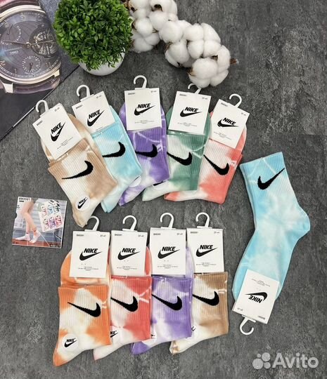 Носки nike тай дай