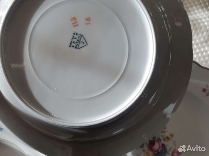 Тарелка Дулево 23см 3шт