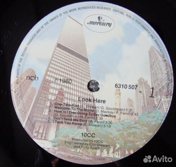 10 CC - look hear / 1980 scandinavia poster