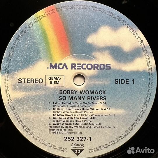 Bobby Womack – So Many Rivers (Германия 1985г.)