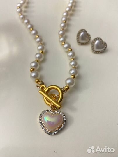 Комплект украшений имитированный жемчуг нежность