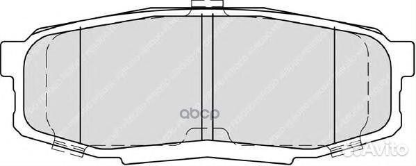 Колодки тормозные задние ferodo FDB4230 FDB4230