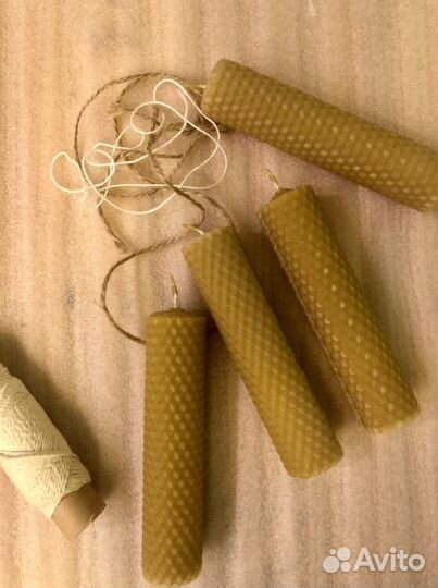 Свечи восковые медовые ручной работы, разные