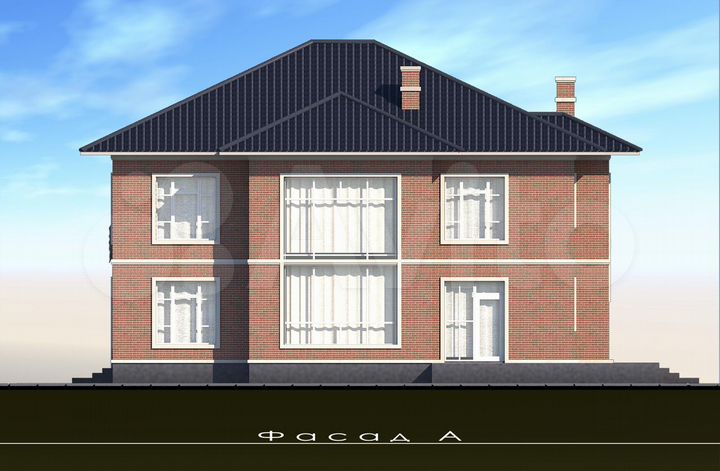 Коттедж 262 м² на участке 9 сот.