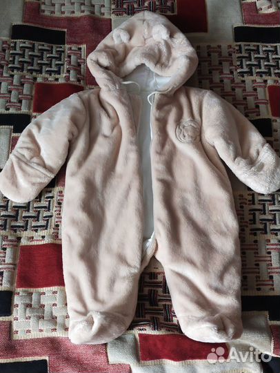 Детский теплый комбинезон. 56 размер Торг