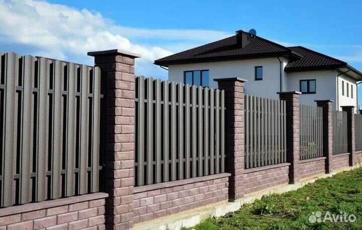 Забор из евроштакетника быстро качественно