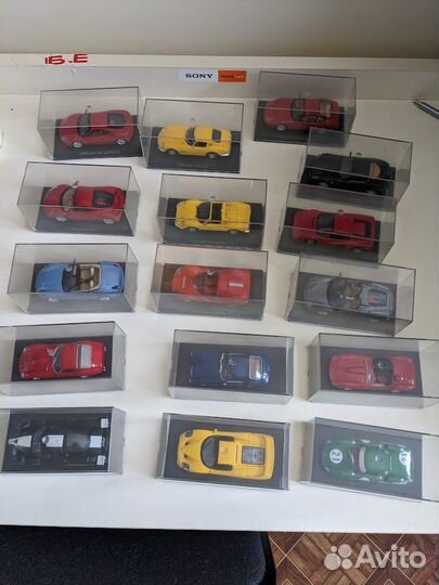 Коллекция Ferrari (1:43) в пласт. боксах (17 шт)