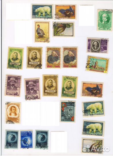 Марки СССР 1956-1957 годов