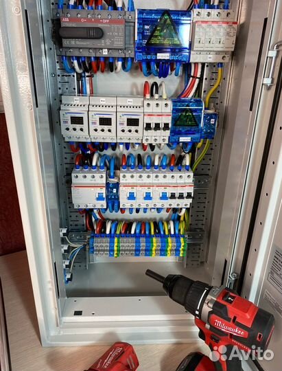 Электрик Пушкин, Славянка. Замена проводки спб