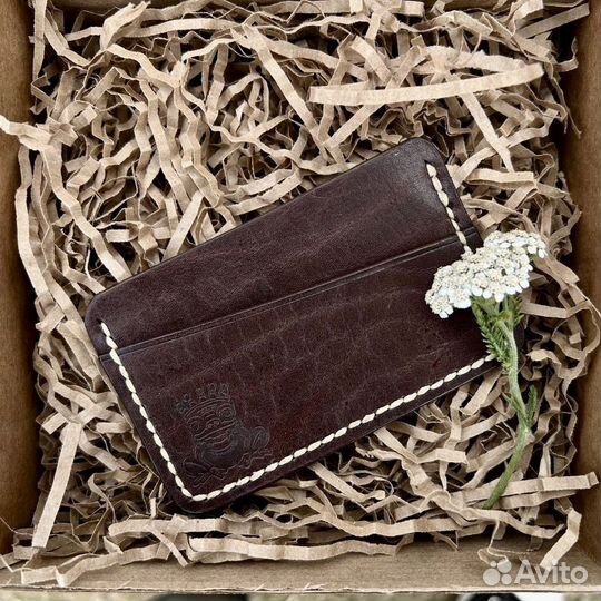 Кардхолдер из натуральной кожи