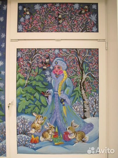 Роспись окон, витражей