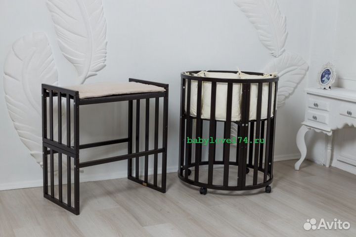 Кроватка 7в1 + маятник + 2 ортопедических матраса