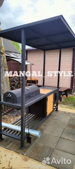 Мангал в стиле лофт