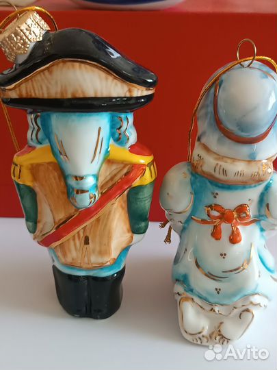 Лефортовский фарфор, статуэтка, ёлочная игрушка