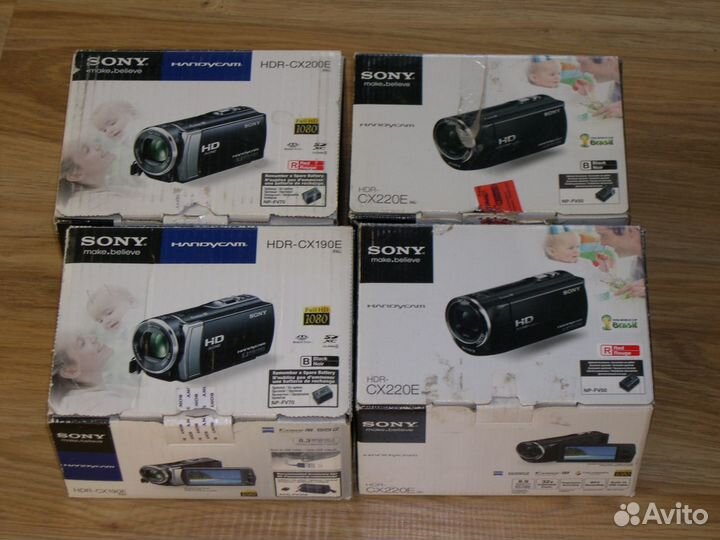 Видеокамера full HD Sony, коробка от видеокамеры