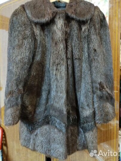 Шуба натуральная р 42-44 бу