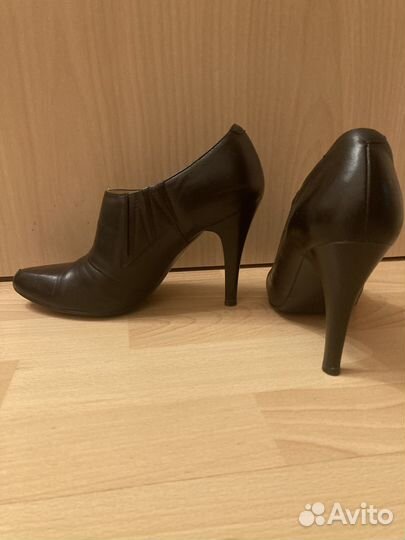 Ботильоны из натуральной кожи