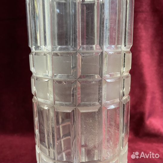 Ваза стеклянная времён СССР старинная вазочка