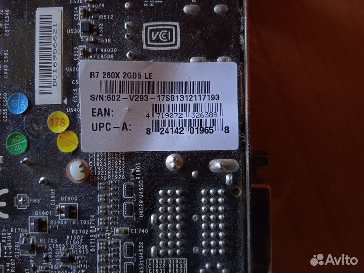 Видеокарта r7 260x 2гб