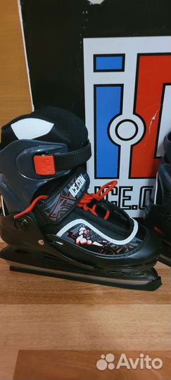 Коньки хоккейные р 30-33 раздвижные