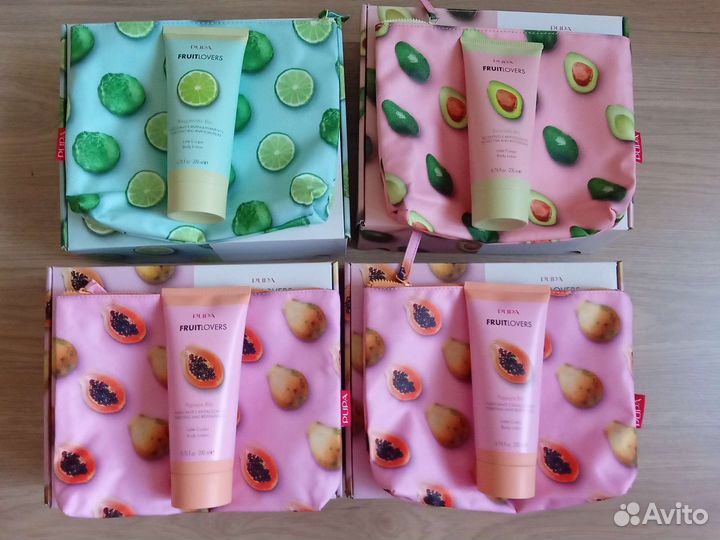 Pupa, 2 шт. новые наборы лосьон +косметичка